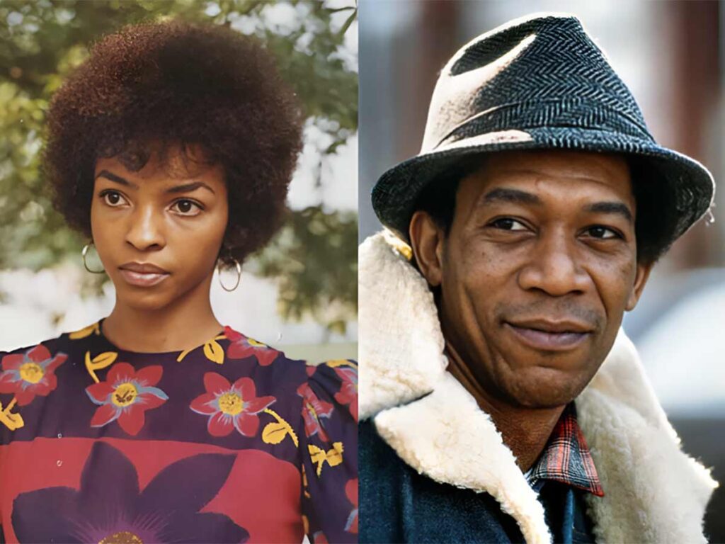 Jeannette Adair Bradshaw and Morgan Freeman