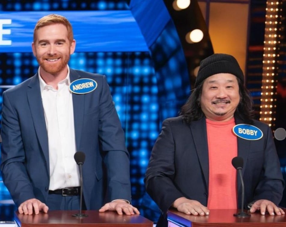 Andrew Santino with nearest colleague