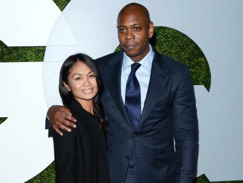 Dave Chappelle with his wife Elaine Mendoza Erfe