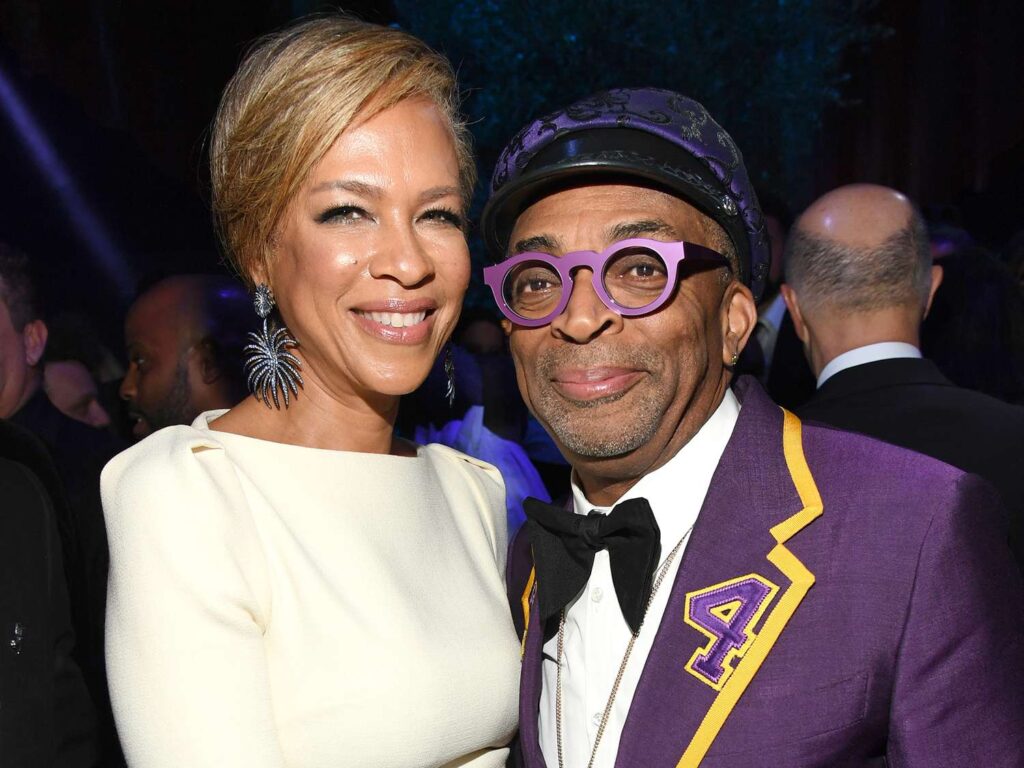 Spike Lee with his wife Tonya Lewis