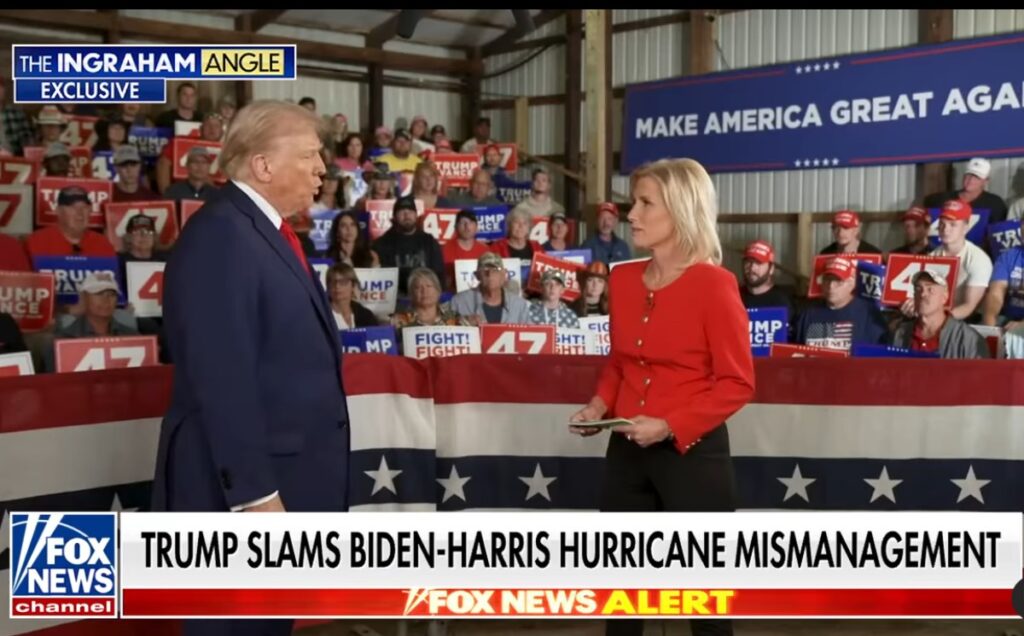 Laura Ingraham with Trump