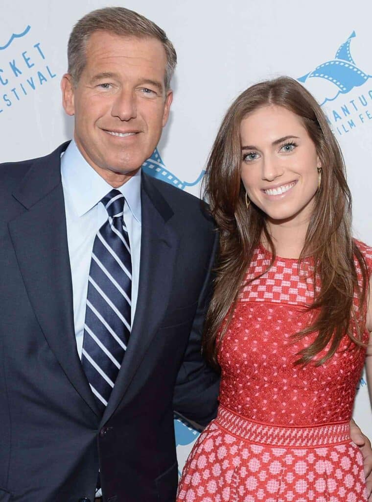 Brian Williams with his daughter Allison