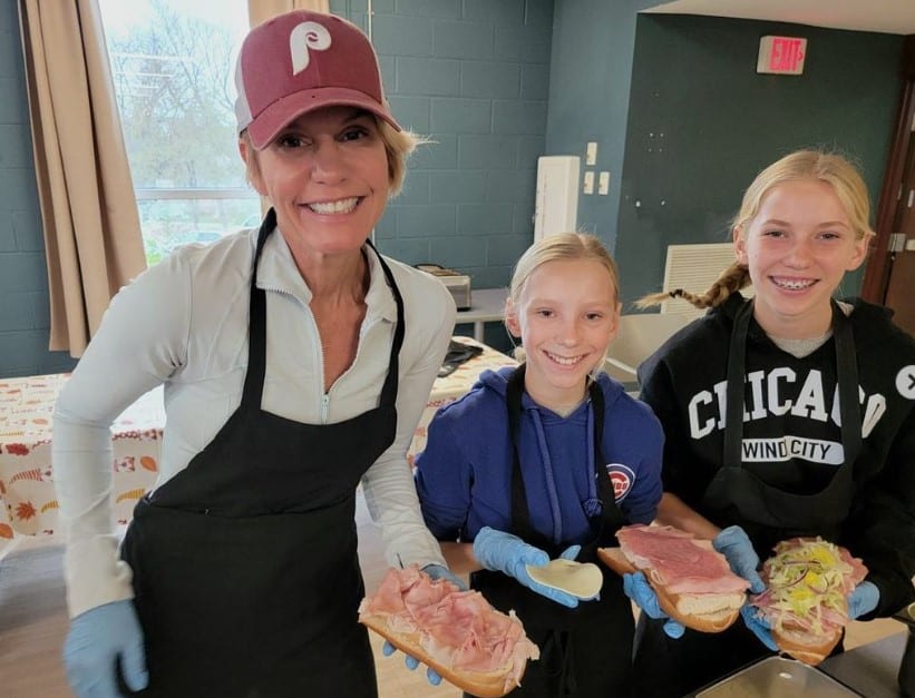 Karen Drew with her daughters